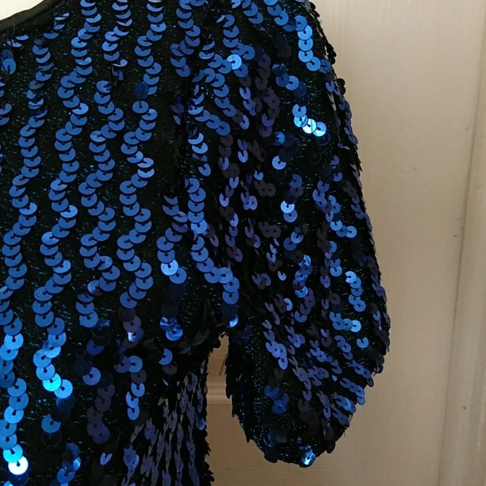 Sequence Black & Blue Whimsigoth Dress size 7/8 - Picture 3 of 8